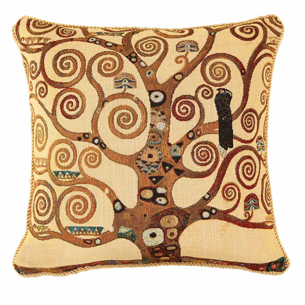 Gustav Klimt Tree of Life feather filled cushion