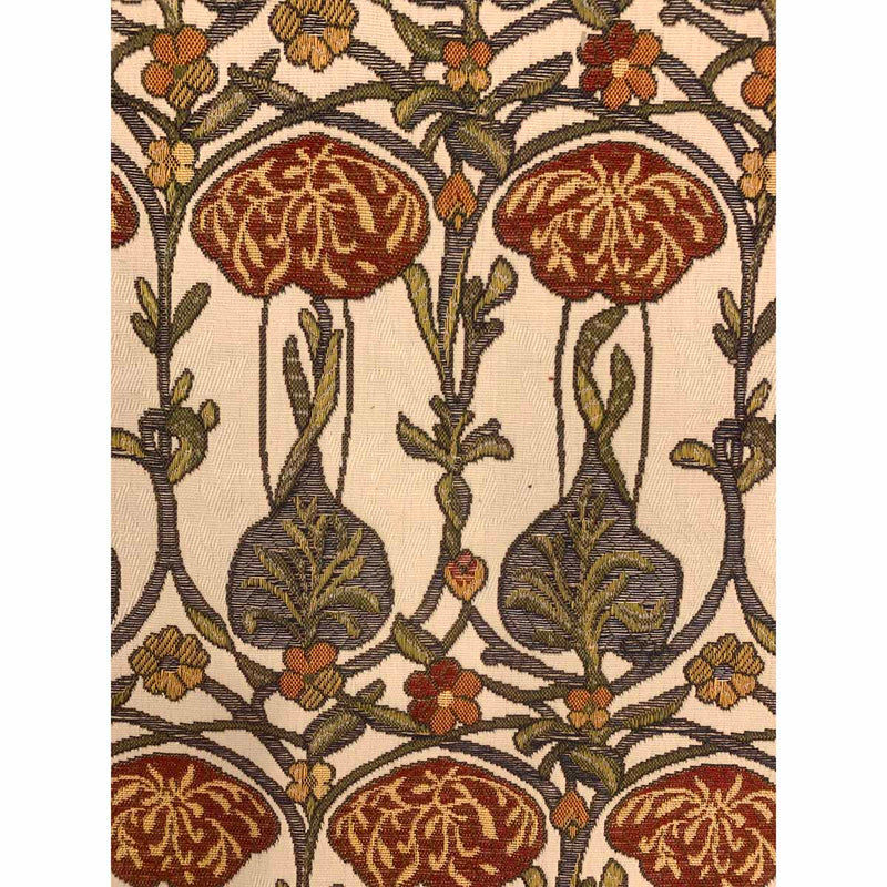 Charles Rennie Mackintosh Woven Rose Design Curtain Upholstery Fabric