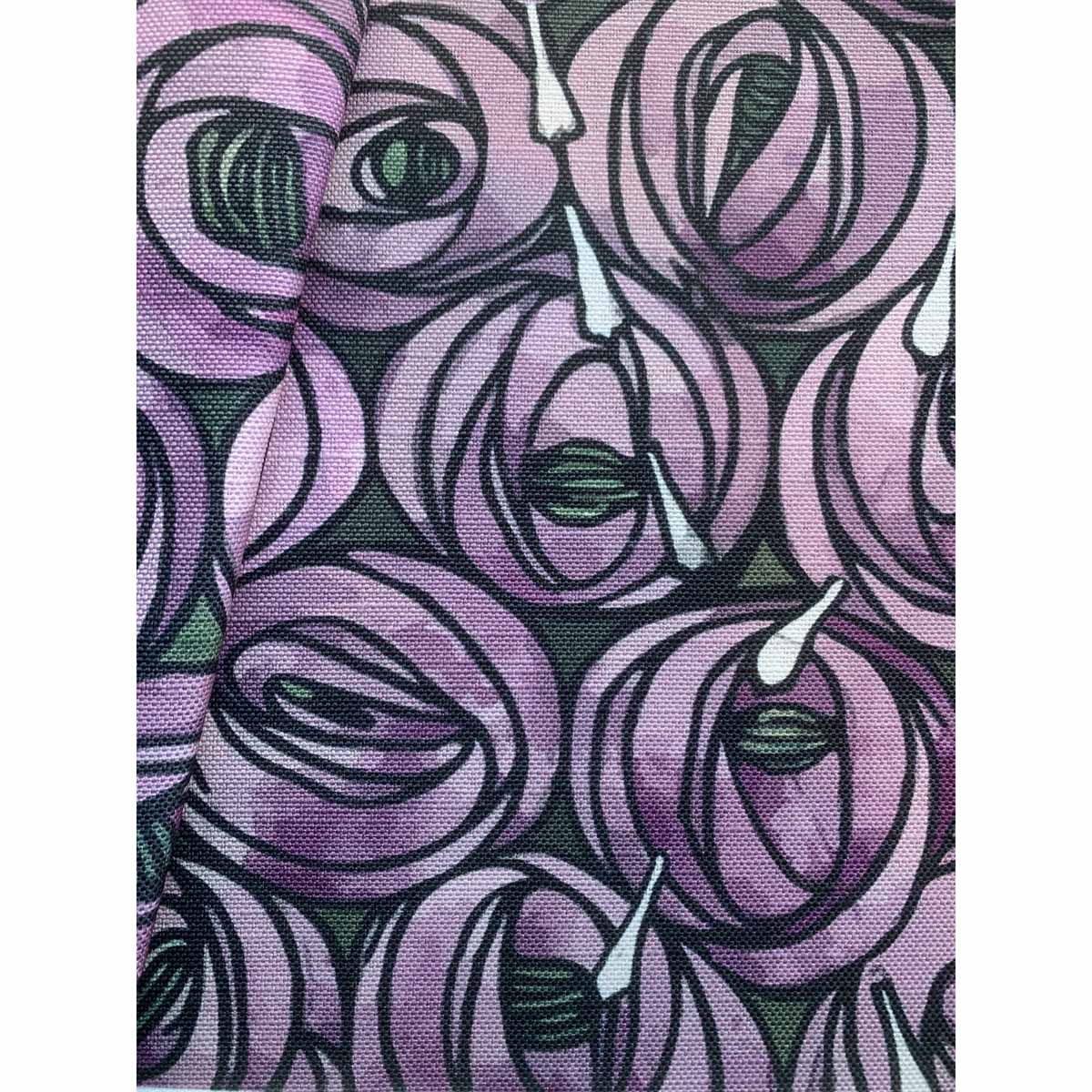 Charles Rennie Mackintosh Teardrop Roses Fabric Lilac