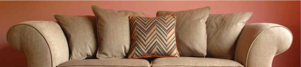Some elegant cushions made from Loome fabric
