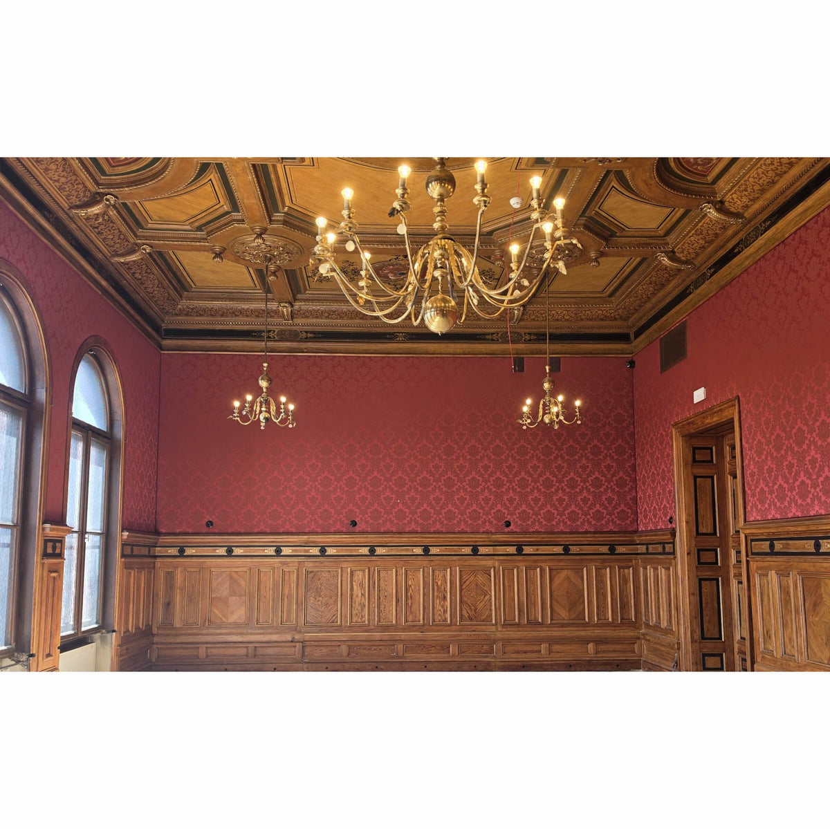 Marlborough Damask Large Pattern Rowan