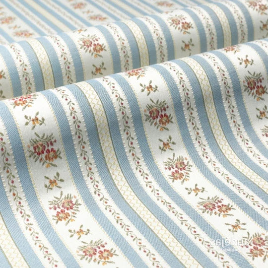 Georgiana Blythe Floral Stripe Blue