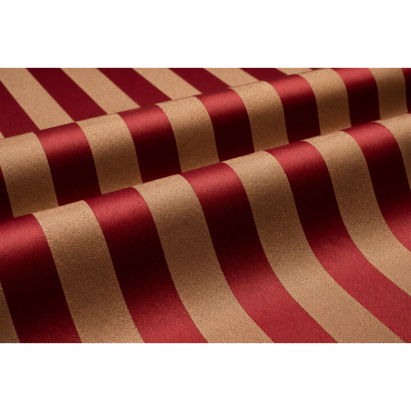 Raphael Damasks Classic Stripe Red and Gold