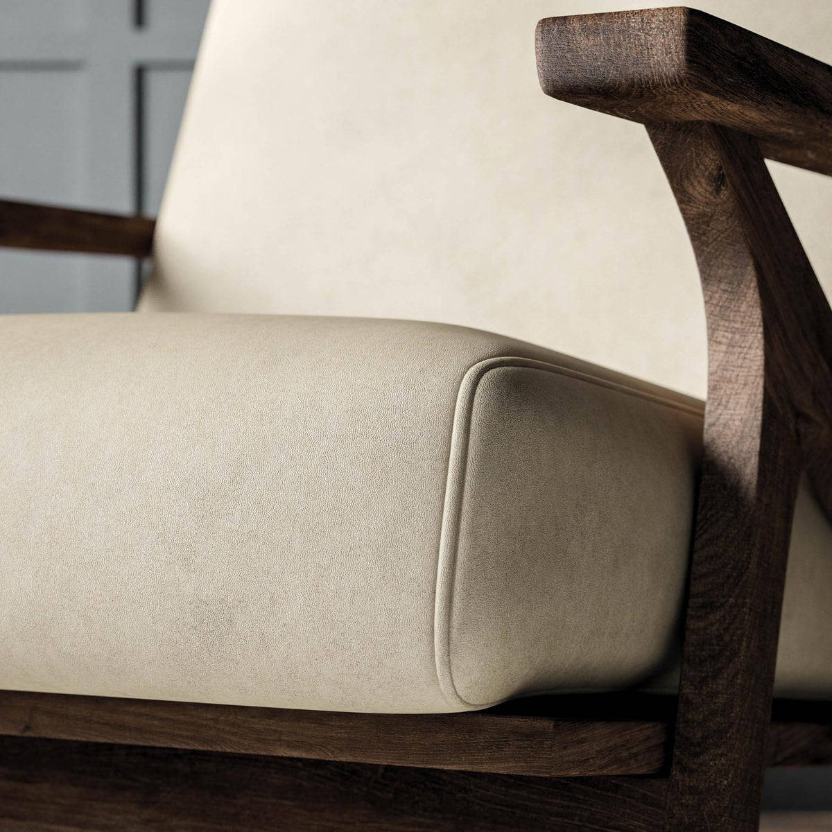 Voris Pancho Crema Crib 5 Faux Leather