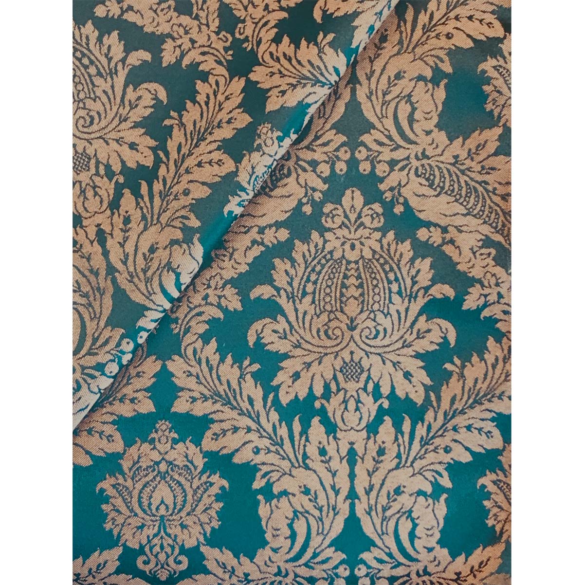 Raphael Damasks Classic Ogee Teal