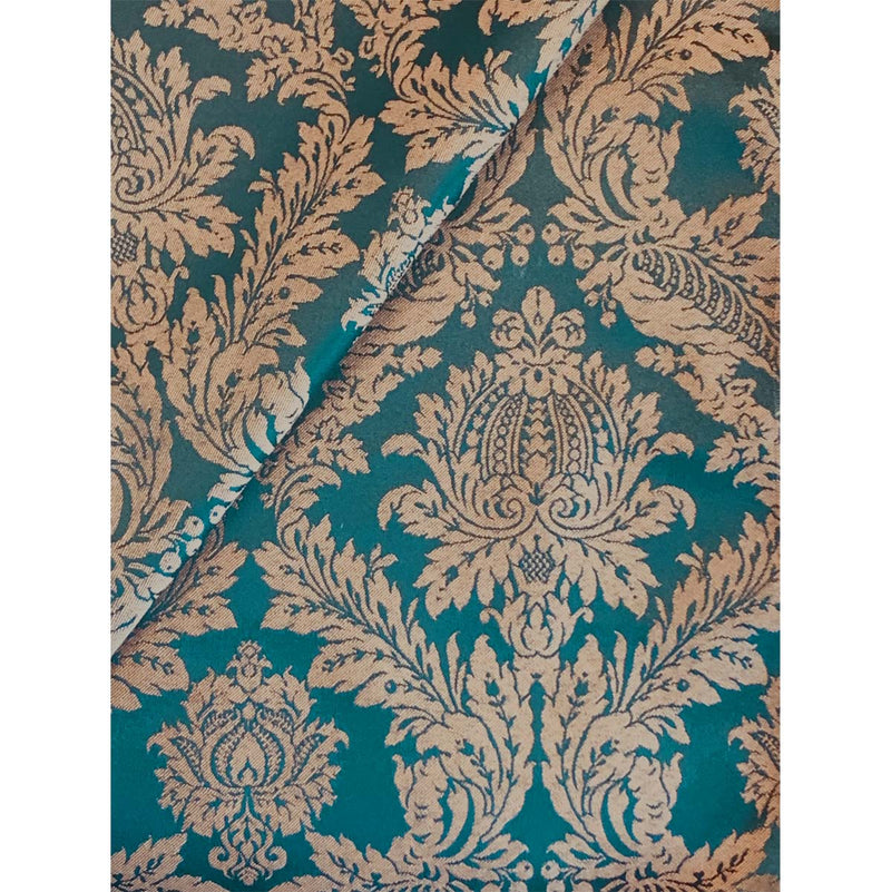 Raphael Damasks Classic Ogee Teal