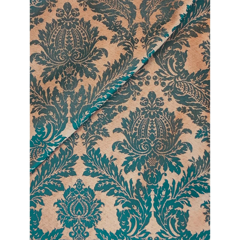 Raphael Damasks Classic Ogee Teal