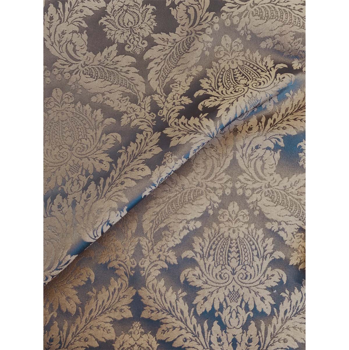Raphael Damasks Classic Ogee Old Gold and Pewter