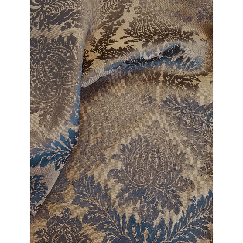Raphael Damasks Classic Ogee Old Gold and Pewter