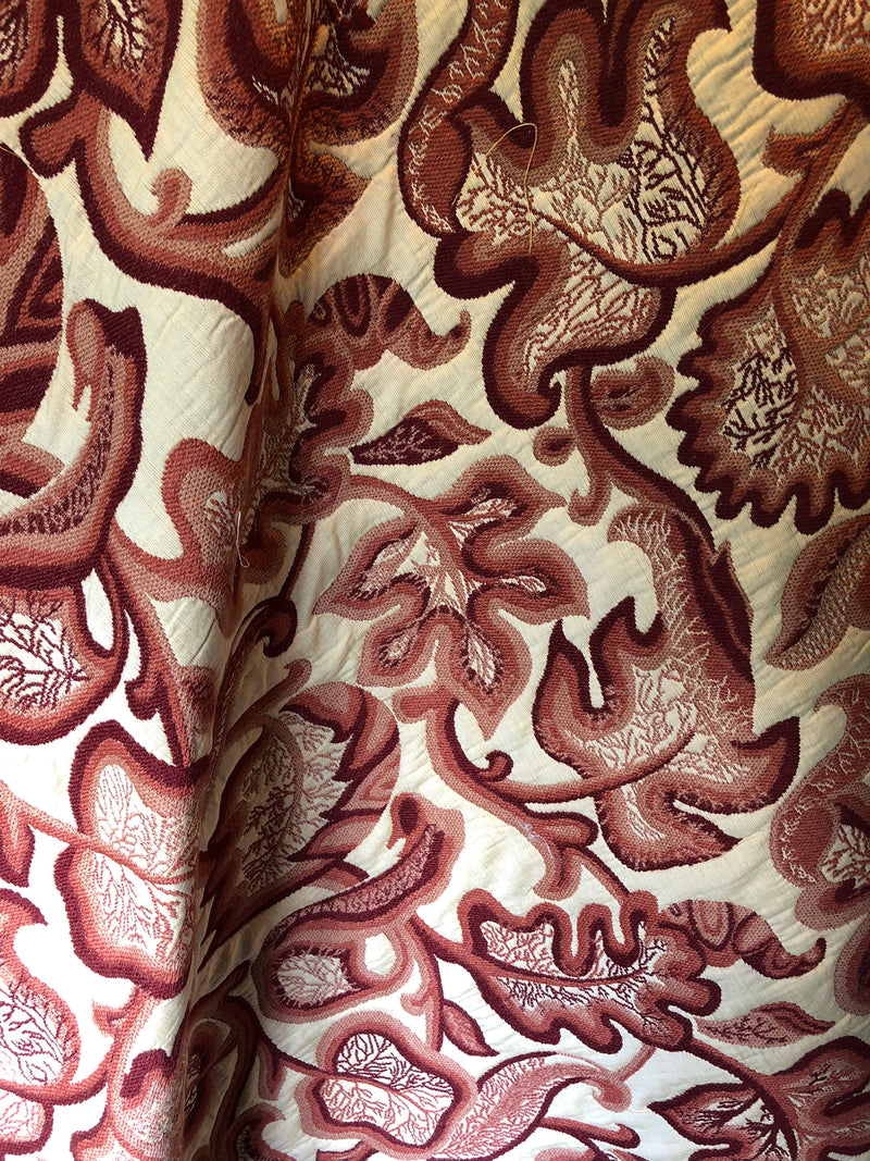 Hampton Court Tree of Life Red and Natural Crewelwork