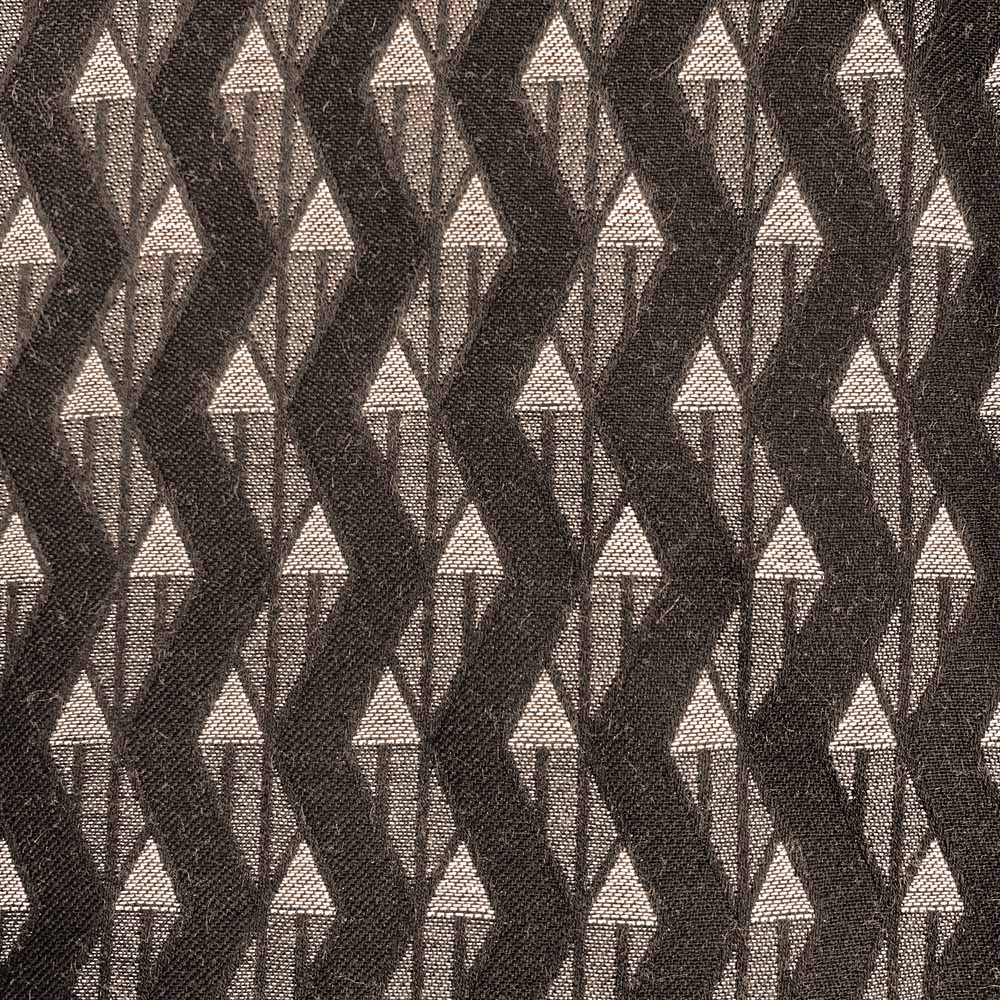 Josef Hoffmann Lebenswege (Life's Path) Jacquard Weave Schwarz