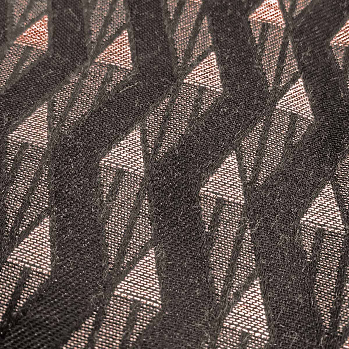 Josef Hoffmann Lebenswege (Life's Path) Jacquard Weave Schwarz