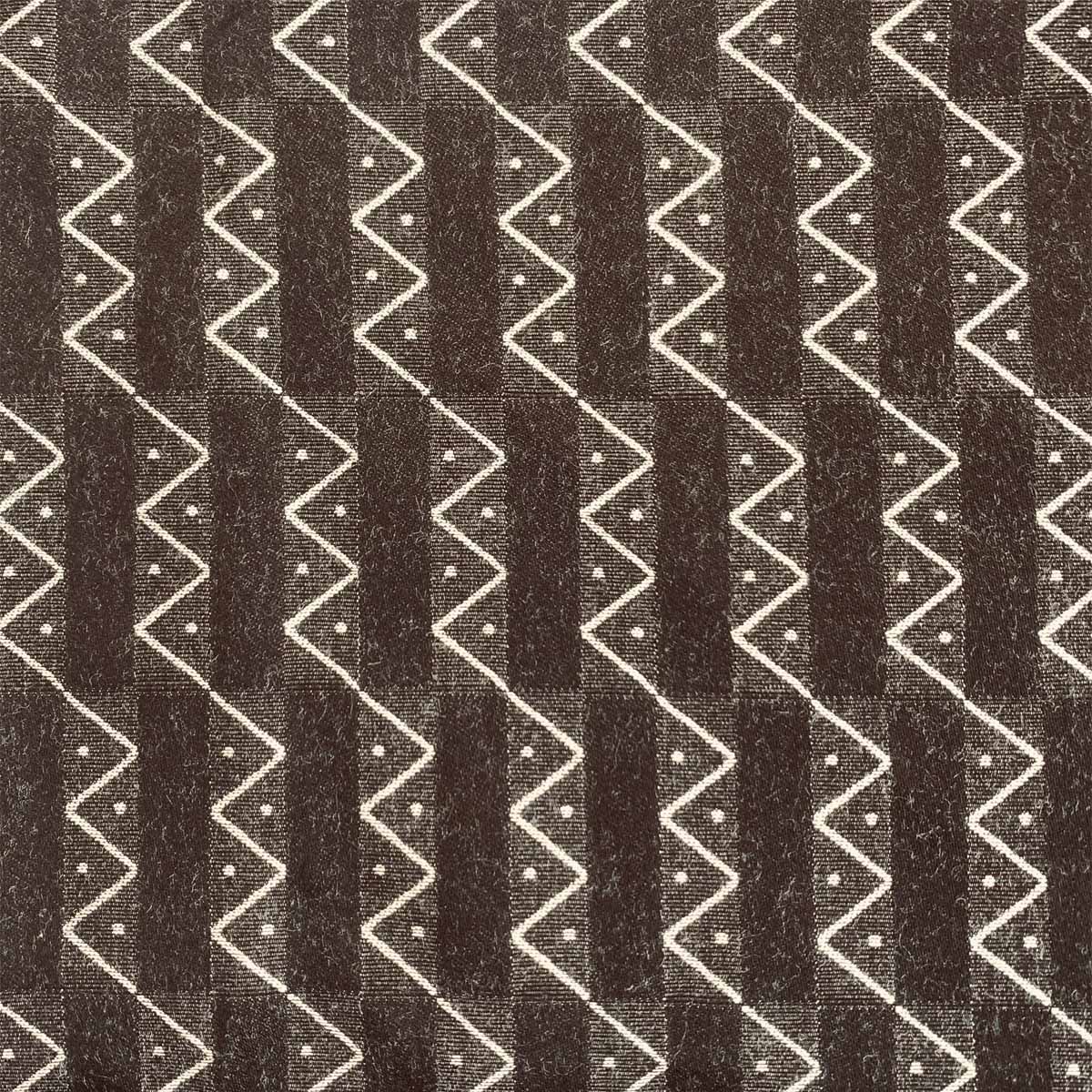 Josef Hoffmann Zick Zack Jacquard Weave Schwarz