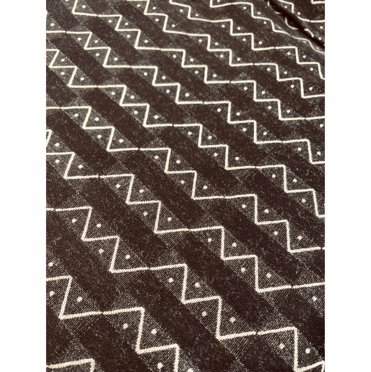 Josef Hoffmann Zick Zack Jacquard Weave Schwarz
