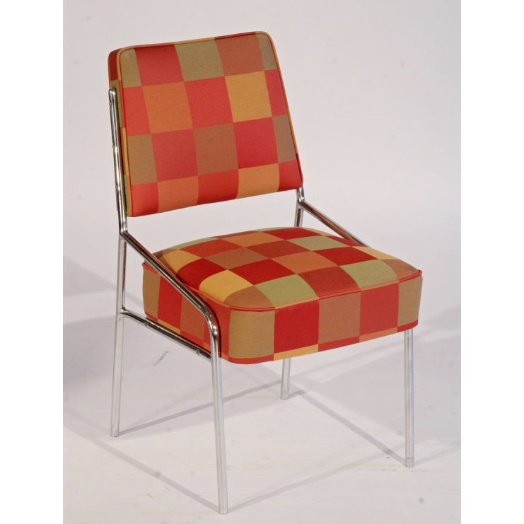Mid Century Weaves Retro Check Red
