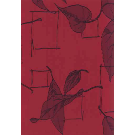 Mid Century Weaves Kviste Red and Black