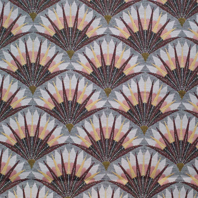 art deco fan design fabric