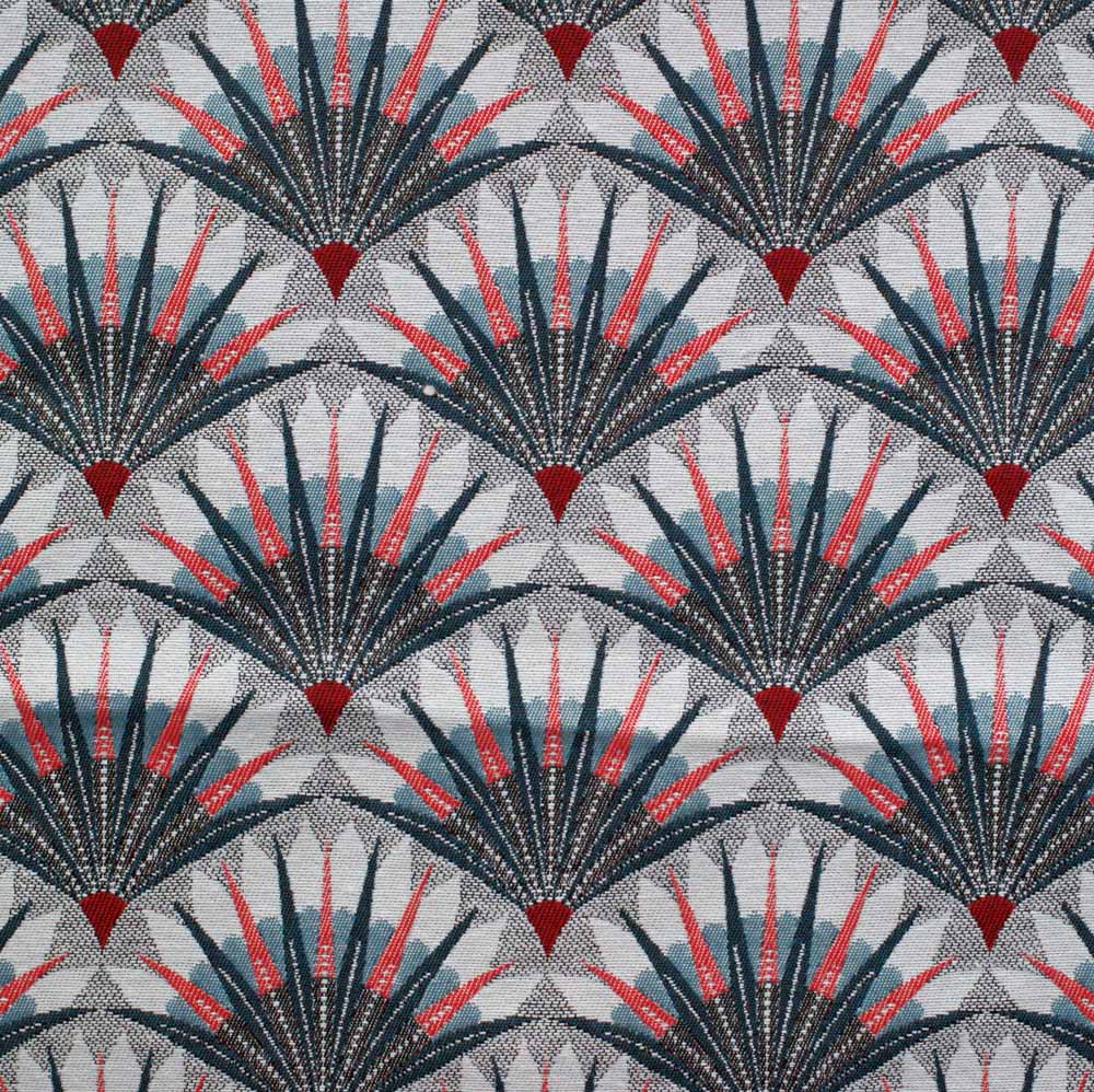 art deco fan design fabric