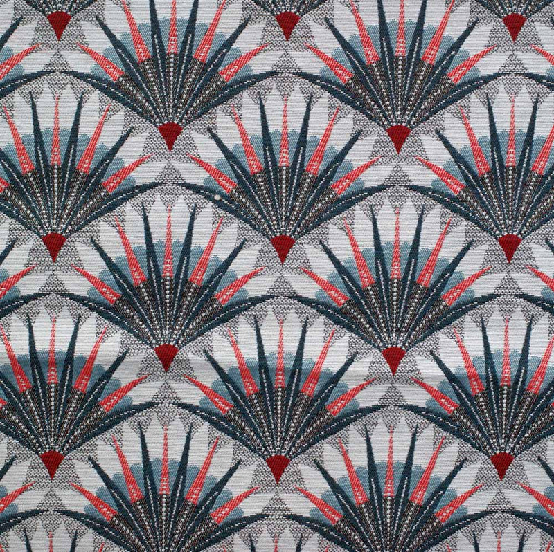 art deco fan design fabric