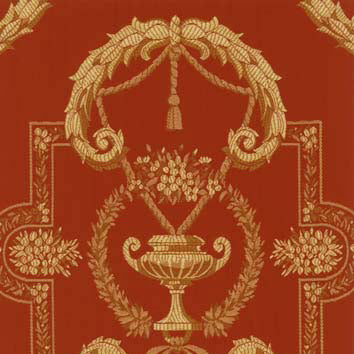 brown  curtain and upholstery chenillle fabric - Georgiana Reynolds Terra Cotta