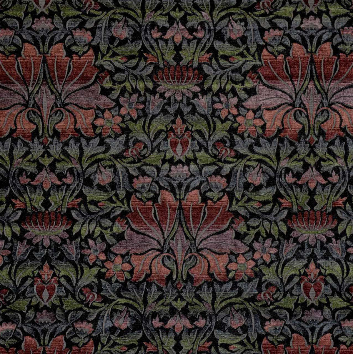 arts and crafts chenille upholstery fabric