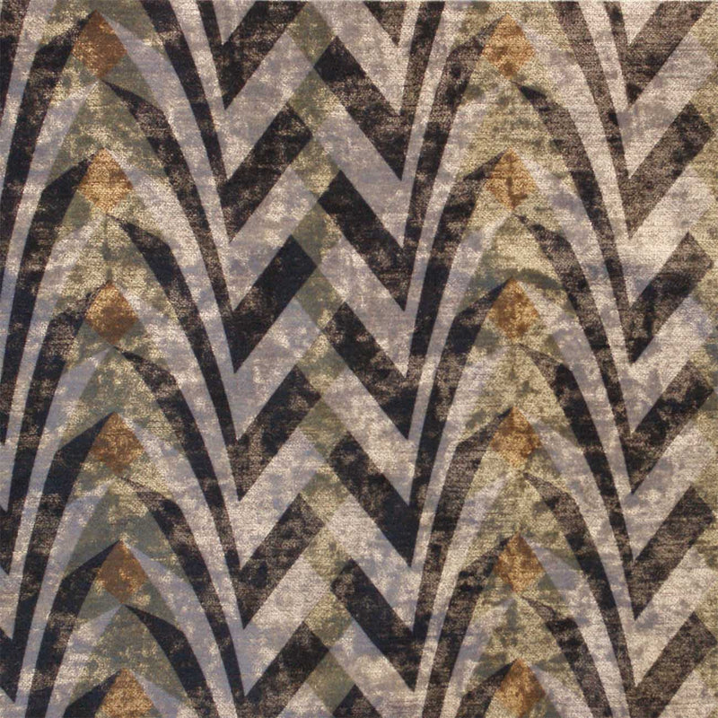 brown and beige art deco curtain upholstery fabric