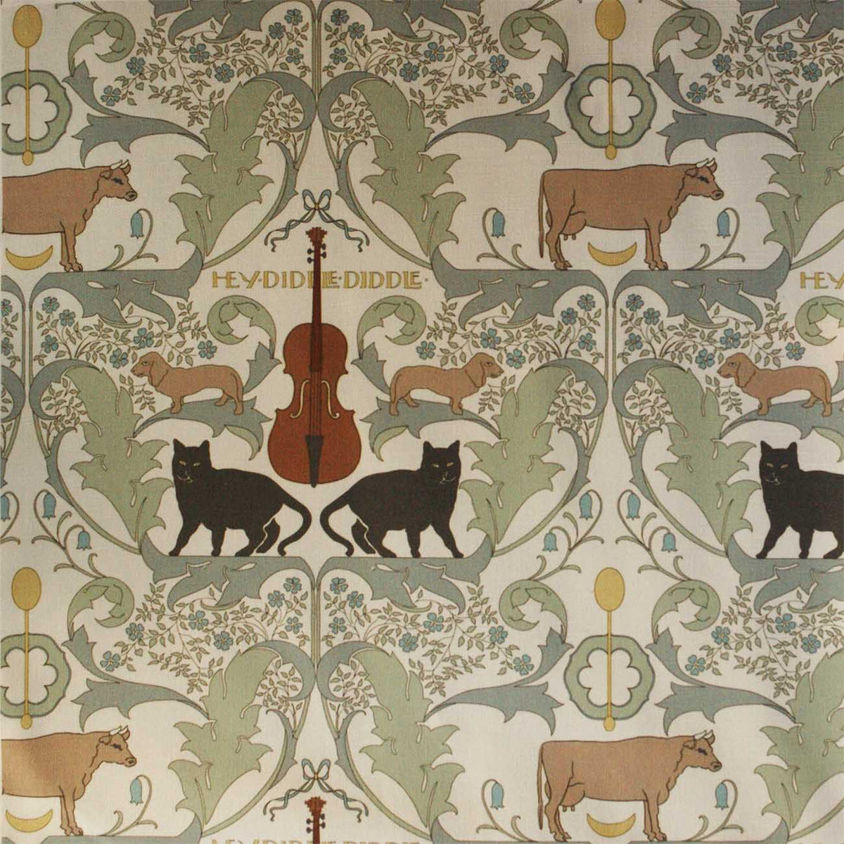 multi colour art deco curtain upholstery fabric