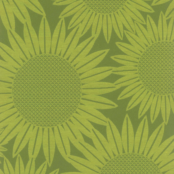Mid Century Weaves Sunflowers Pistachio