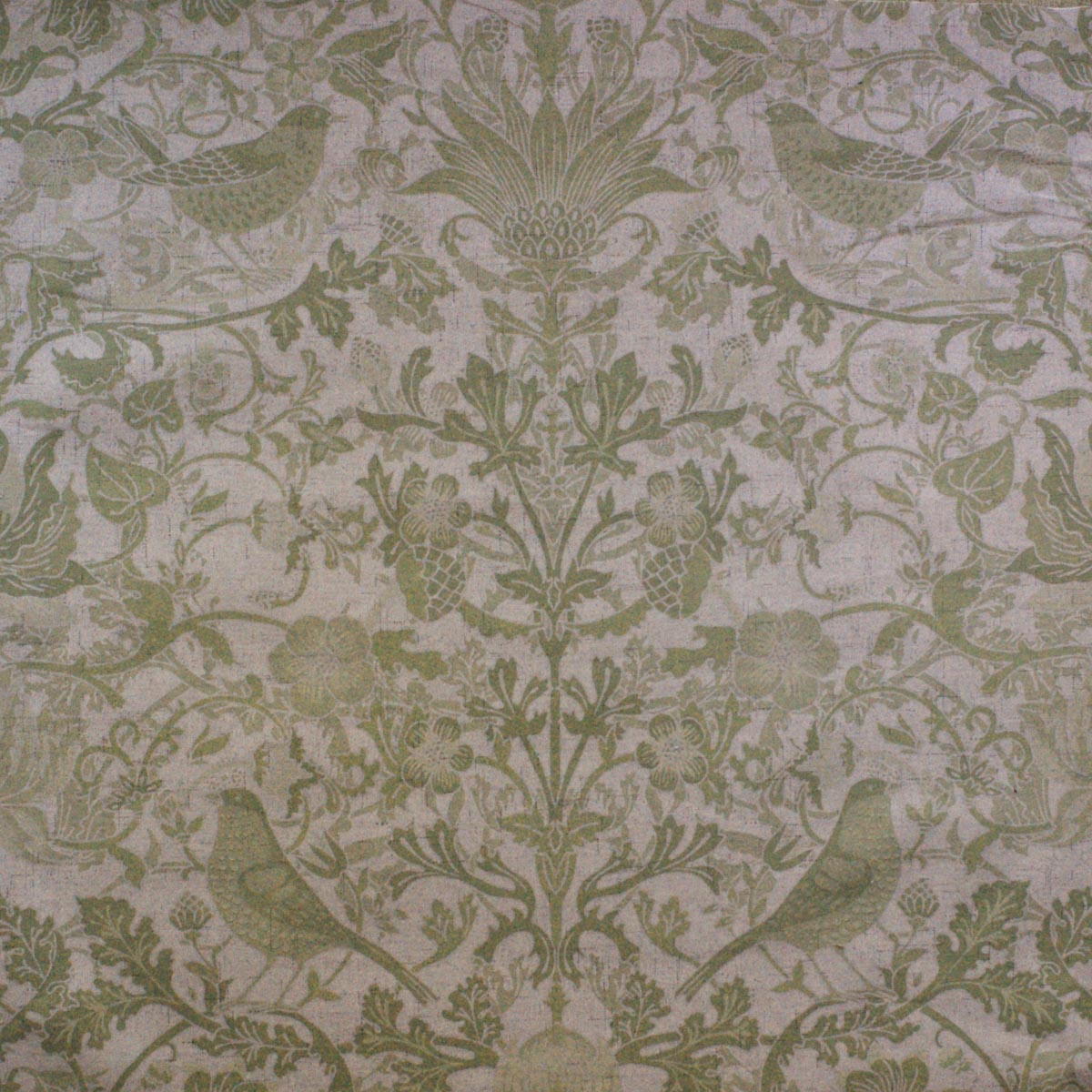 William Morris Birds Design Double-Width Curtain Fabric