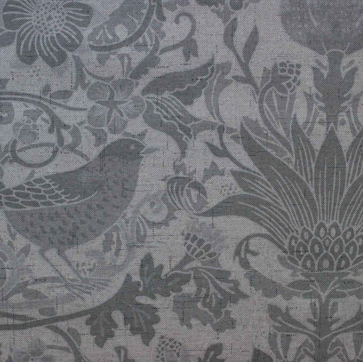 William Morris Designs Birds Grey (Double Width) Print