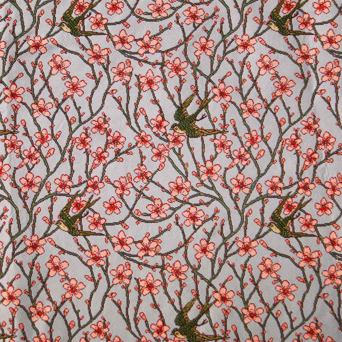 Walter Crane Swallows and Almond Blossom Tapestry Fabric
