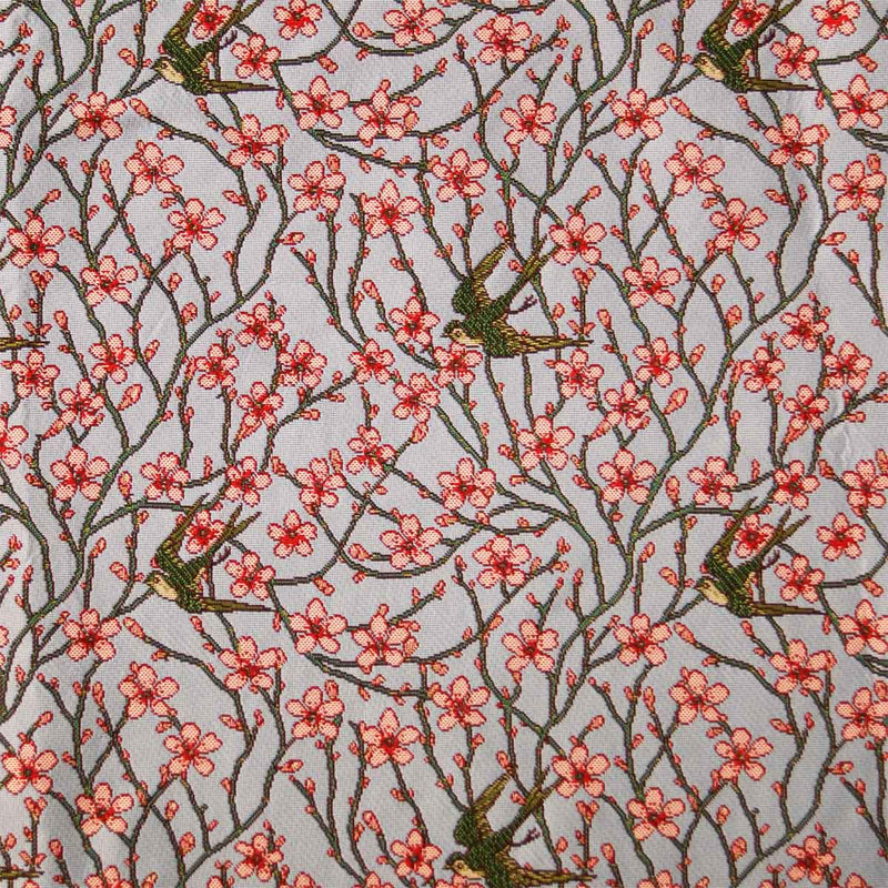 Walter Crane Swallows and Almond Blossom Tapestry Fabric