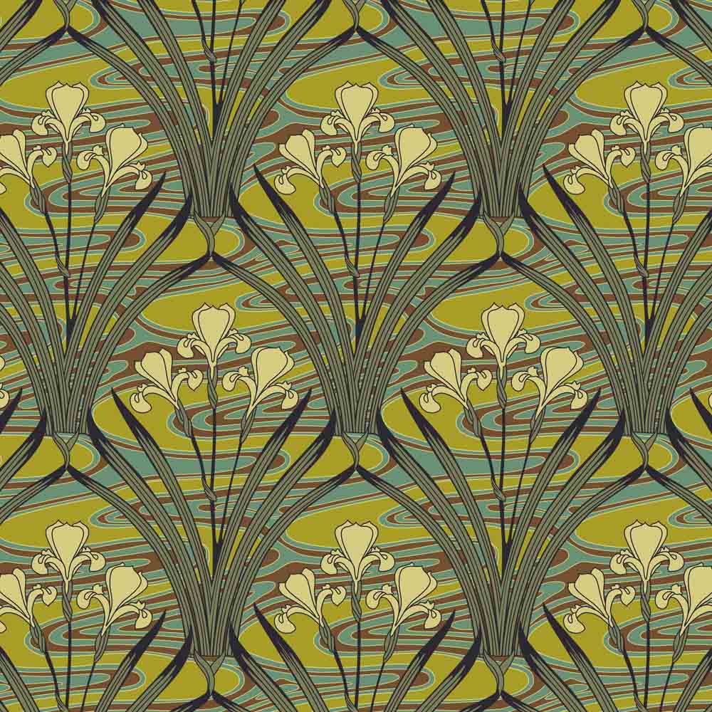 Felix Aubert Iris de l'eau curtain upholstery fabric