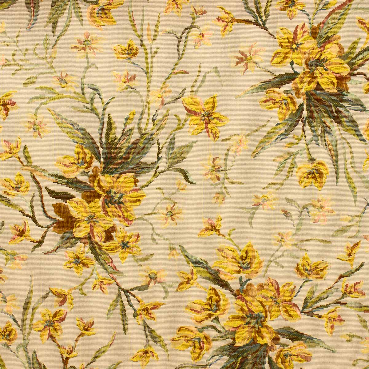 English Country House Yellow Floral Tapestry Weave (limited sale price stock)