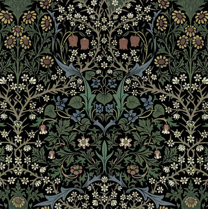 William Morris Blackthorn Velvet Curtain Upholstery Fabric