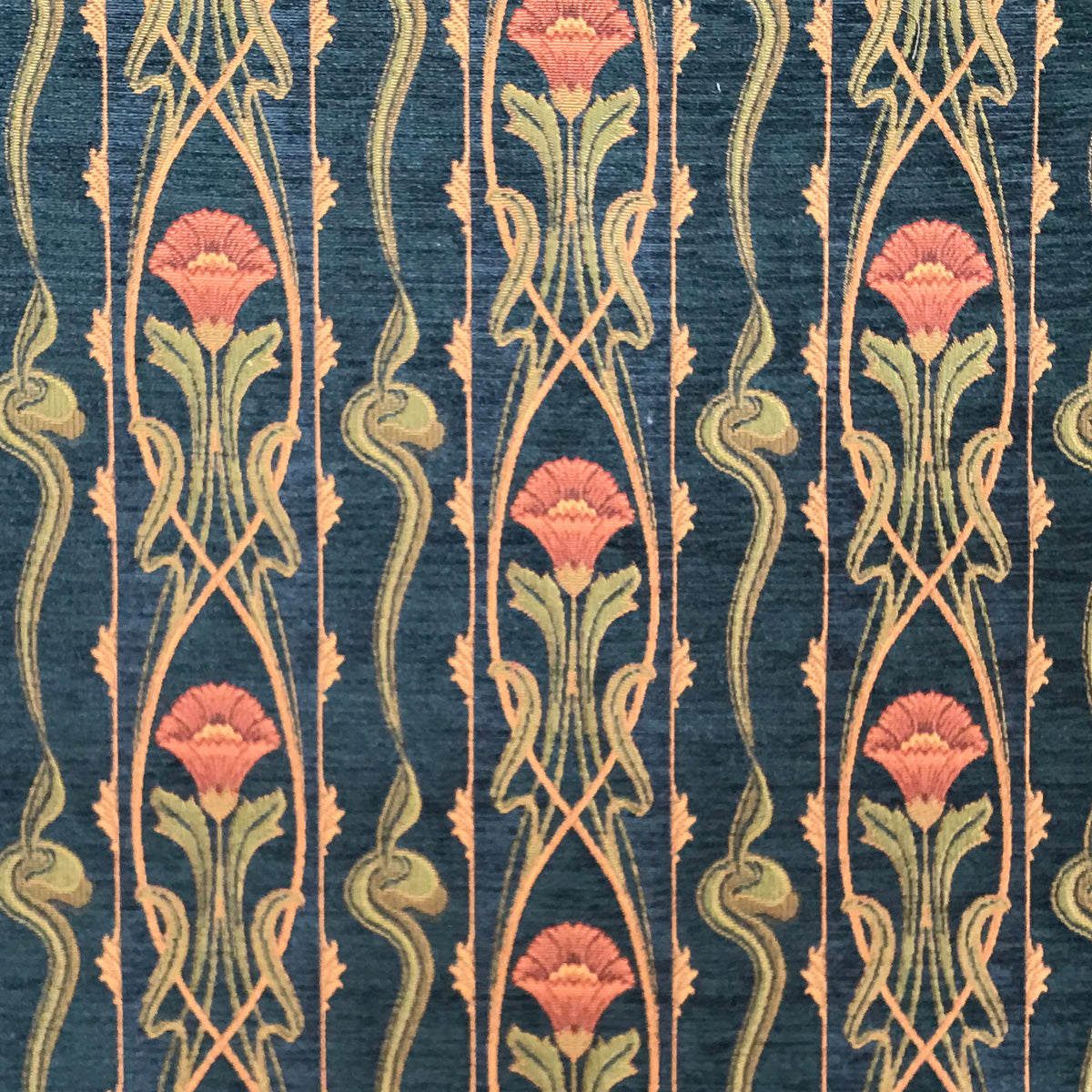 Art Nouveau Heavy Woven Chenille Upholstery Fabric
