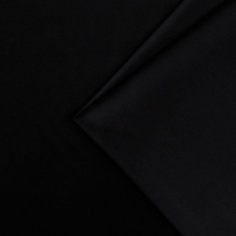 plain  black Plain curtain and upholstery fabric - Nimbus Velvet Black