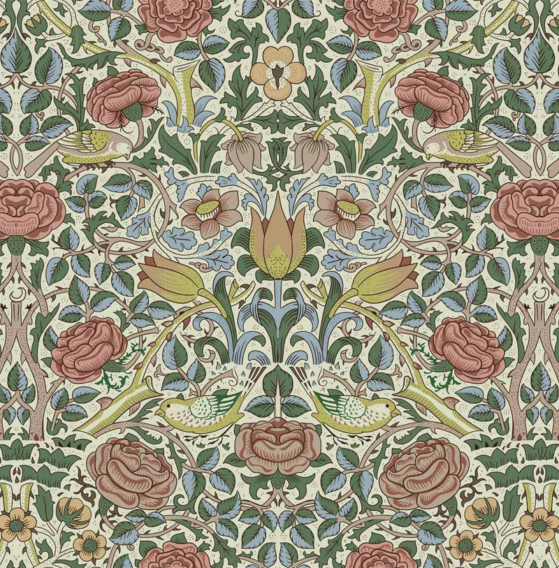 william morris pink and rose fabric