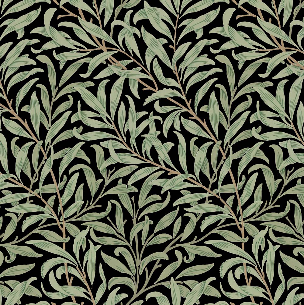William Morris Designs Willow Bough Black Print