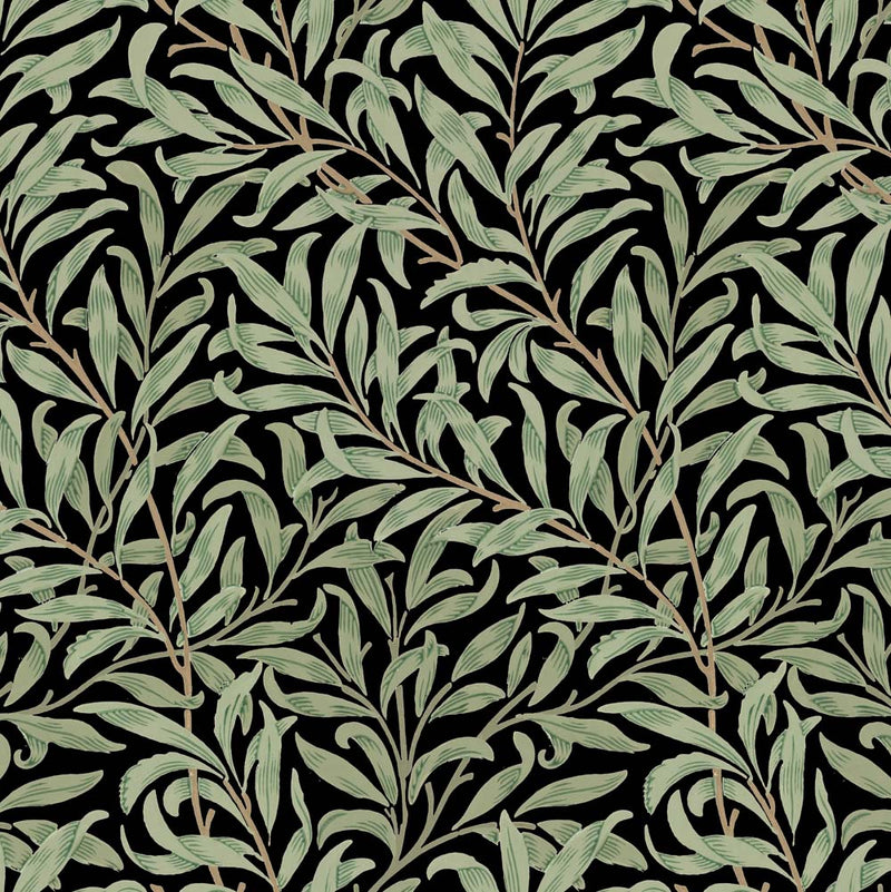 William Morris Designs Willow Bough Black Print