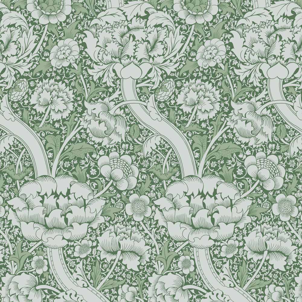 William Morris Designs Wandle Green velvet