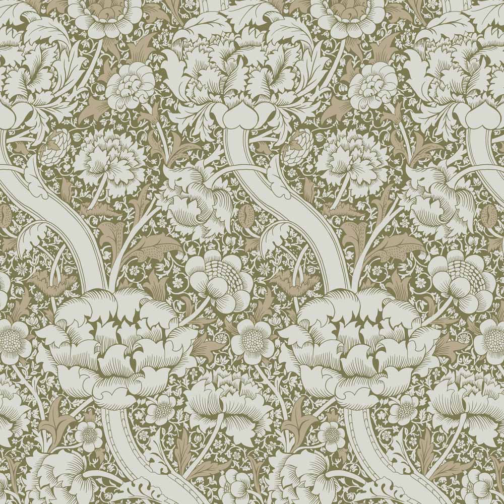 William Morris Designs Wandle Brown Velvet