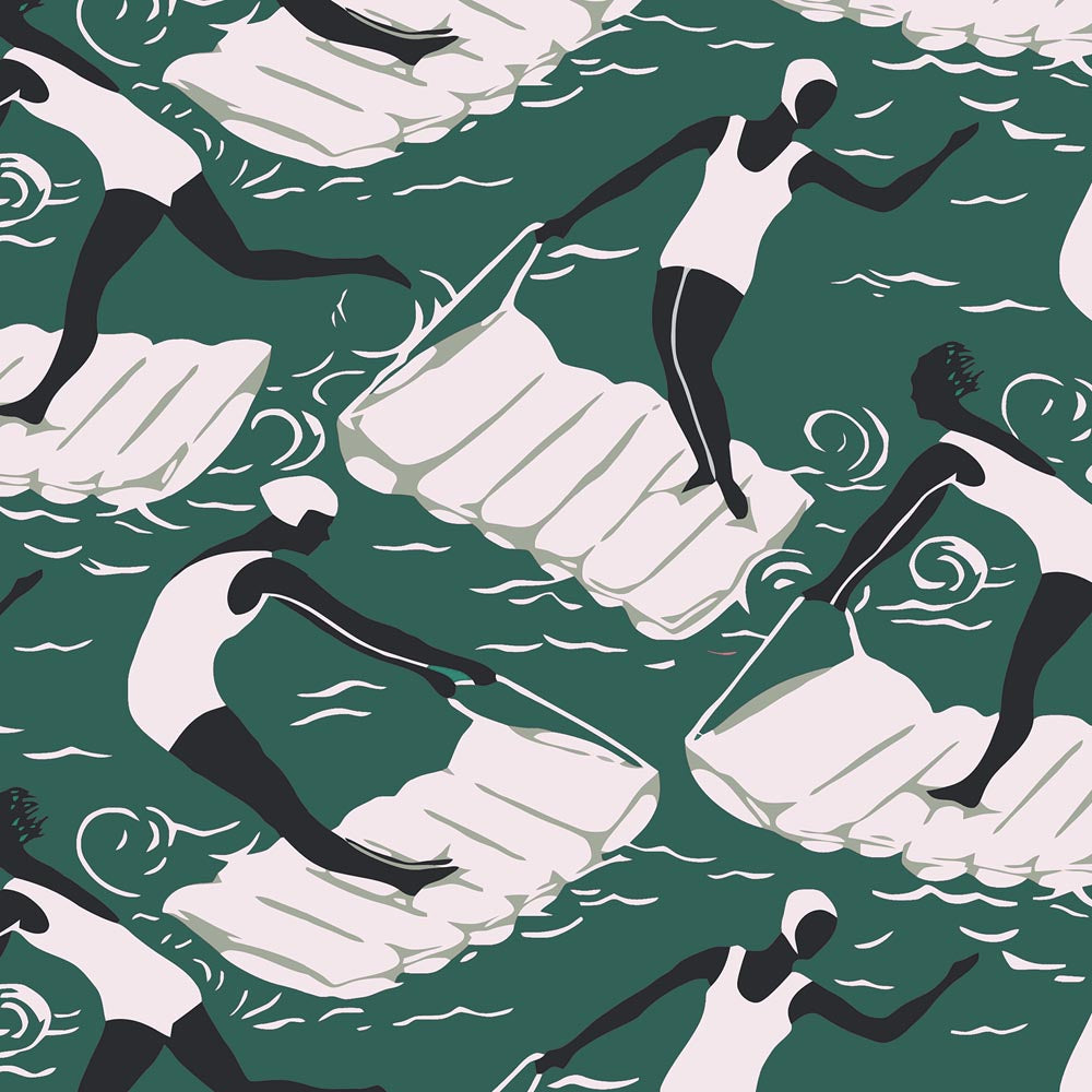 turquoise art deco curtain upholstery fabric