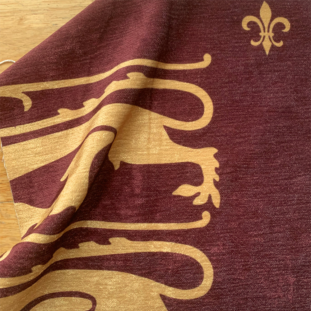 Guinevere Medieval Three Lions Passant Velvet