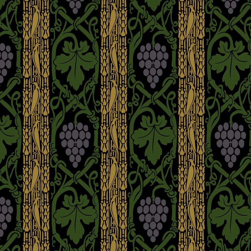 Edmund Hunter Vineyard Edwardian Arts and Crafts Curtain Upholstery Fabric