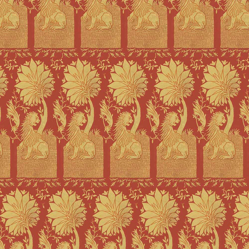 14th Century Medieval Lion Textile Design