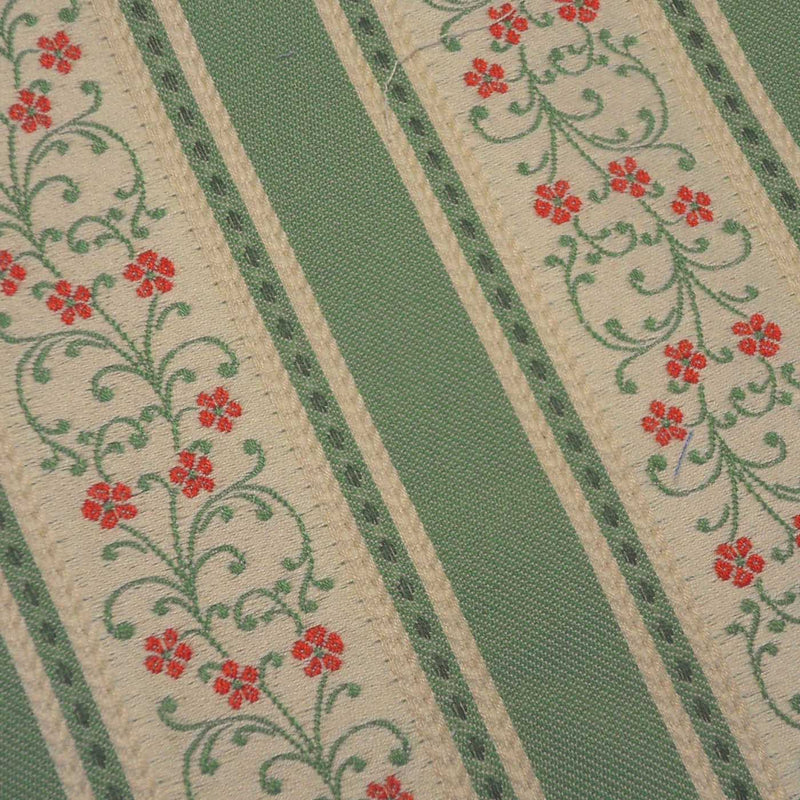 Georgiana Biedermeier Green Floral Stripe
