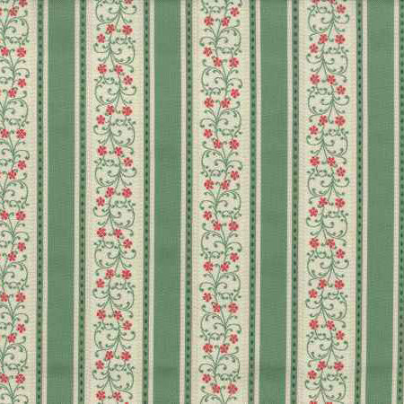 Beidermier Georgian floral stripe upholstery fabric