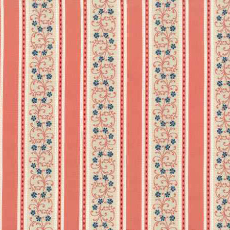 Beidermier Georgian floral stripe upholstery fabric