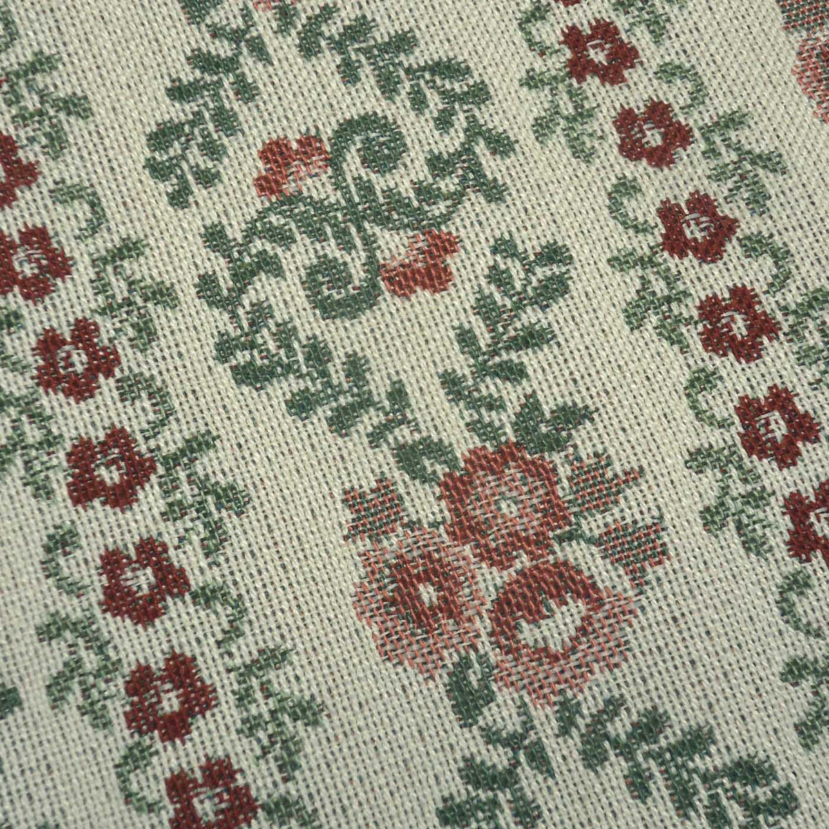 Rustic style floral stripe fabric